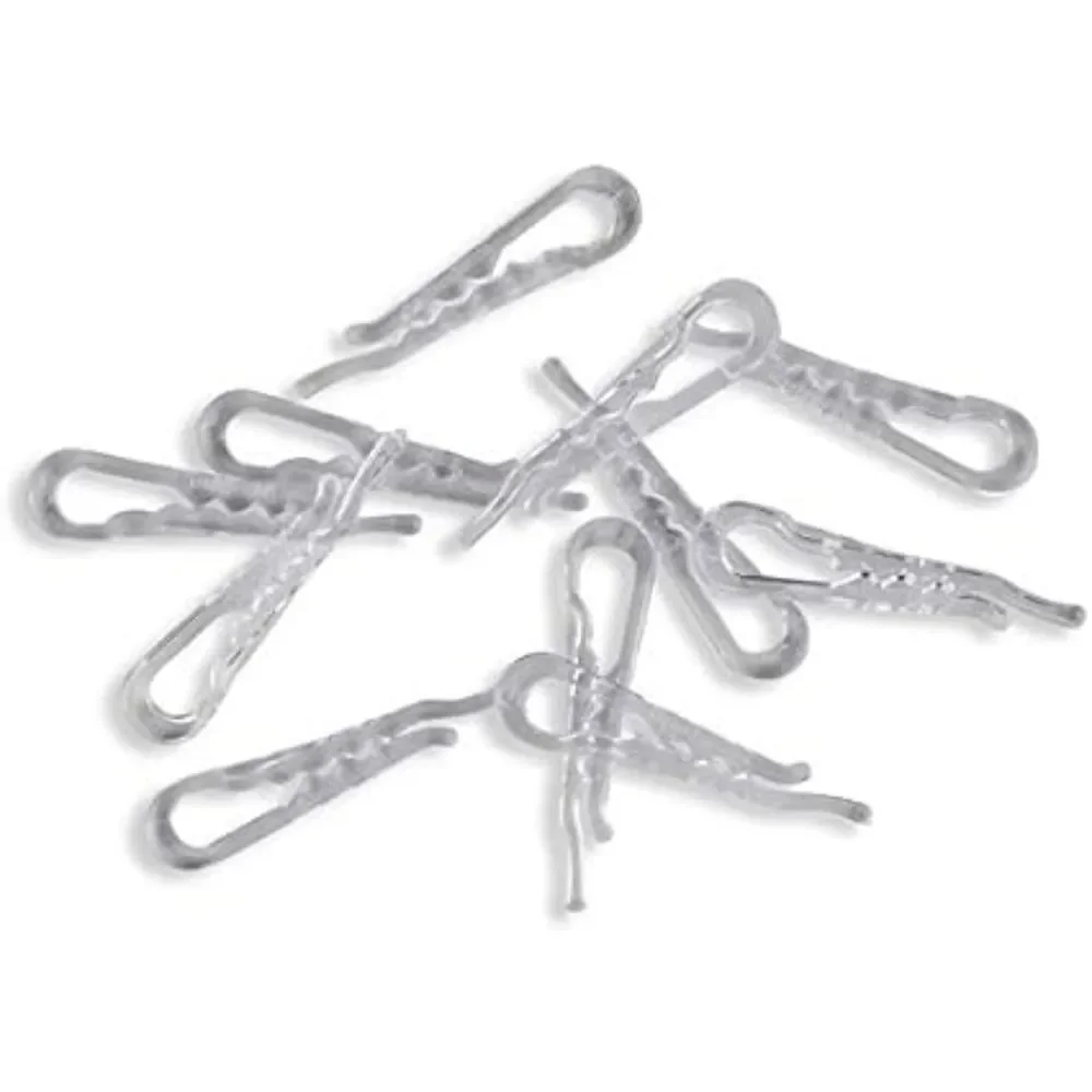 Plastic Clips – 1,000/Box Clear, Folded Shirts, Collars, & Sleeve Holders, NIB